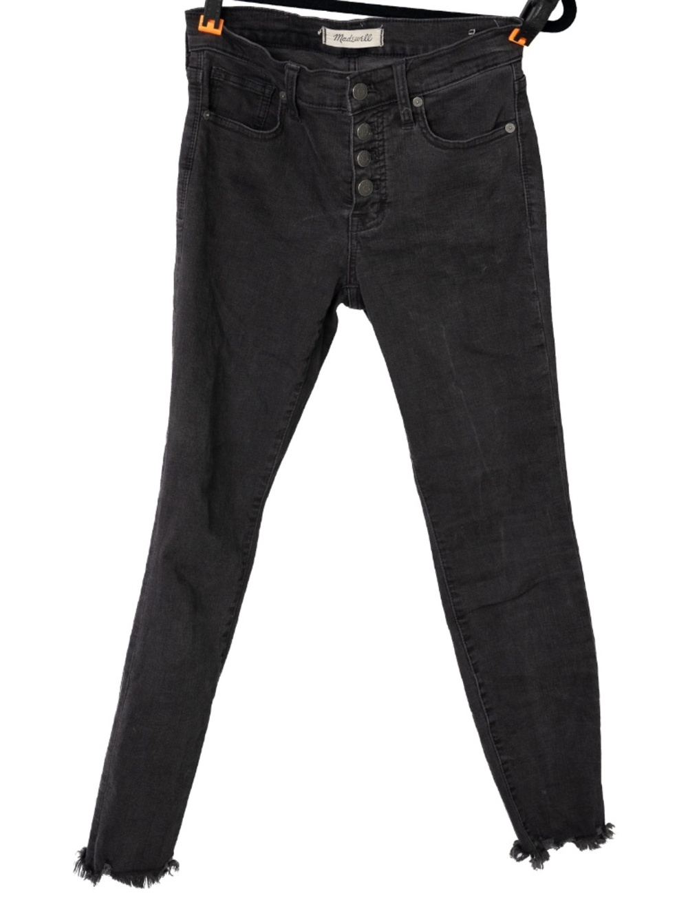 Madewell black 9" high-rise skinny jean, size 26 P .  Inseam 25"
